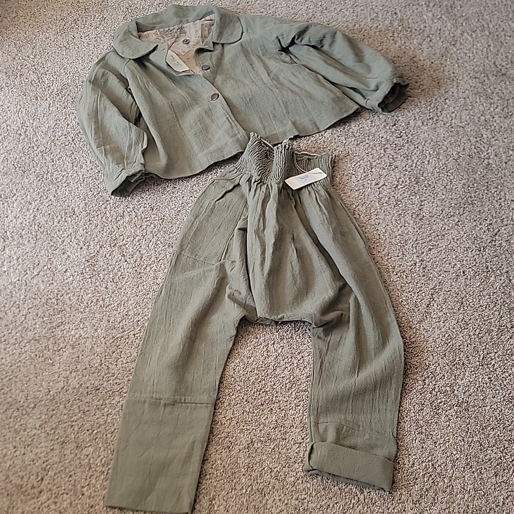Les Ours Swing Jacket & Harem Pants Set